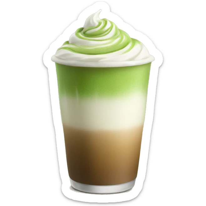 Matcha latte  sticker