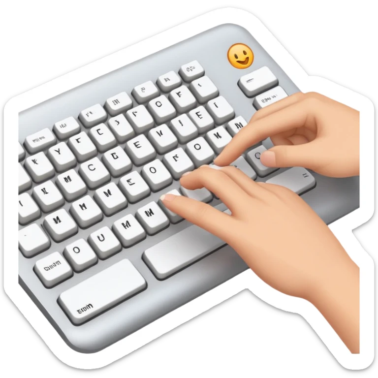 text typing sticker
