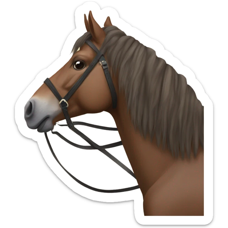 ahorse, ahorseback, and horseback: on the back of a horse sticker