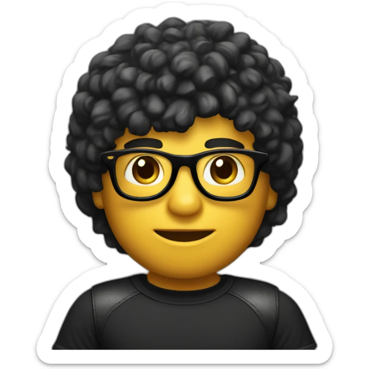 baterista, hombre, caucasico, cabello negro, con una boina negra, lentes para ver,  y camiseta negra sticker