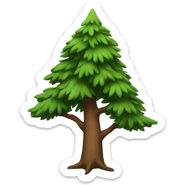 Pine tree sticker