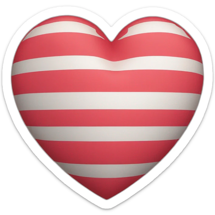 heart flag sticker