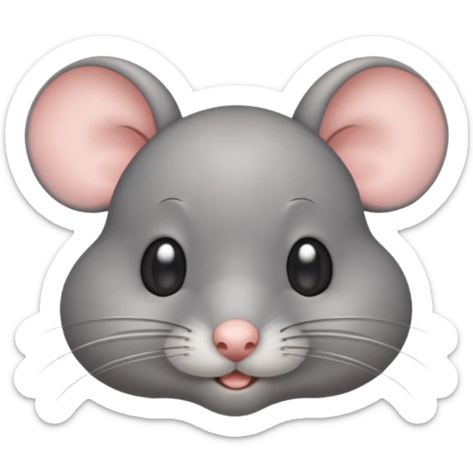 Un ratón cute volteando los ojos 🙄 como ese emoji SOLO LOS OJOS sticker