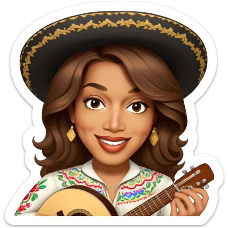 Mariachi Guitarist sticker