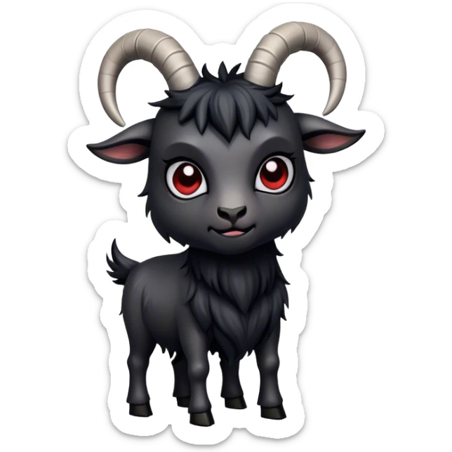 Gothic goat sticker