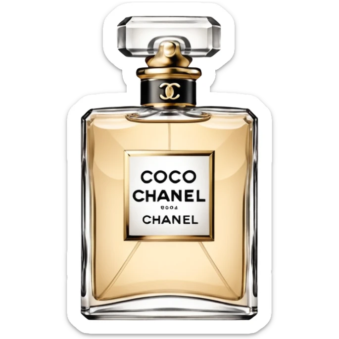 Numéro 5 coco Chanel parfum sticker