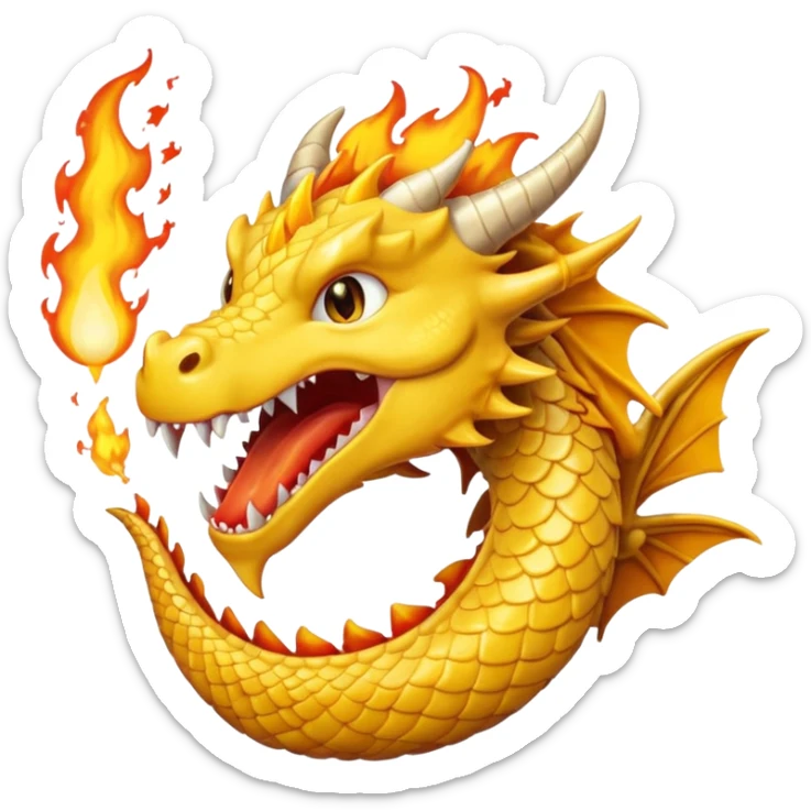 Slick dragon mixed cananoli dragon =yellow color:col <biner fire birsting mouth /ring tips Z sticker