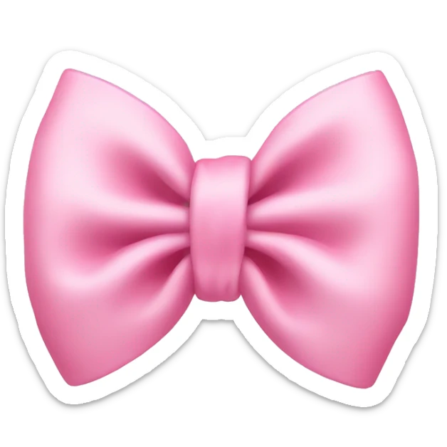 Baby pink bow  sticker