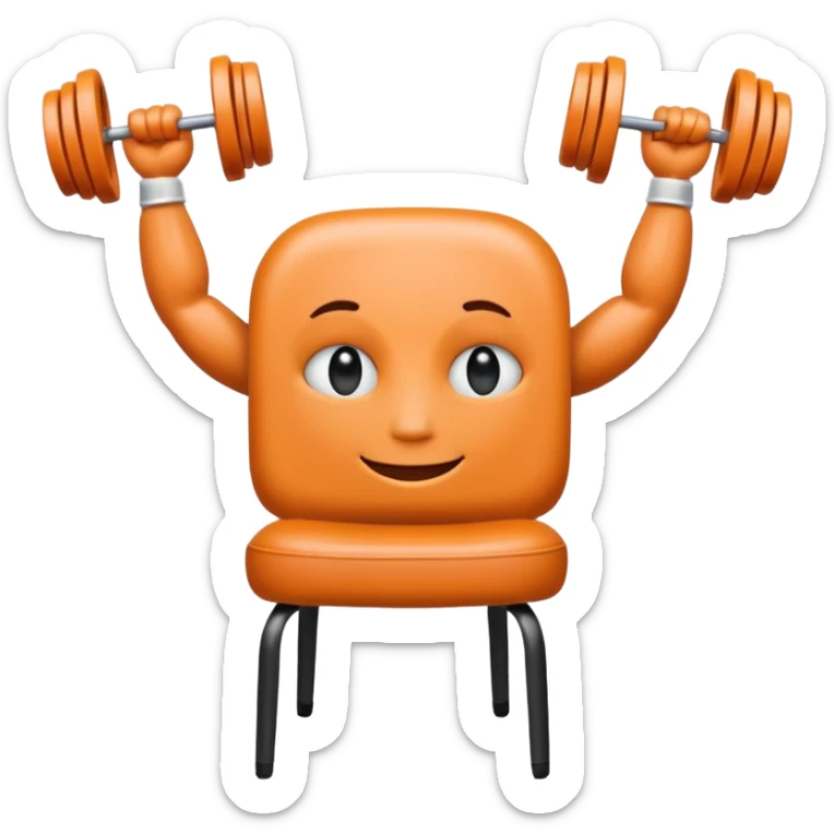 Un cerveau avec un immense sourire blanc, de beaux yeux noirs et des muscles sticker