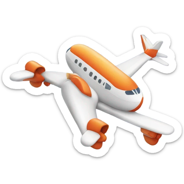 I need to have a cartoon airplane that says the letters "TWM" on it sticker