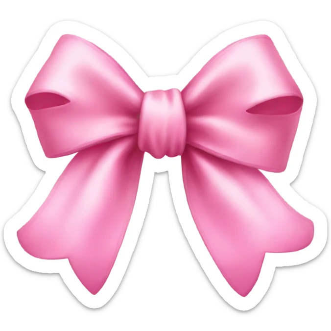 Cute pink bow sticker
