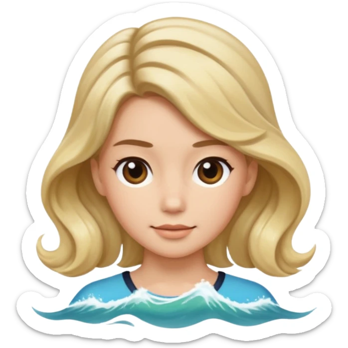 The last pictures you showed me is far from me. Her hair is too curly. I want my picture with low pony tail or big wave hair with the middle length. sticker