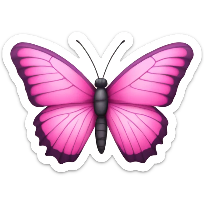 Pink Butterfly sticker