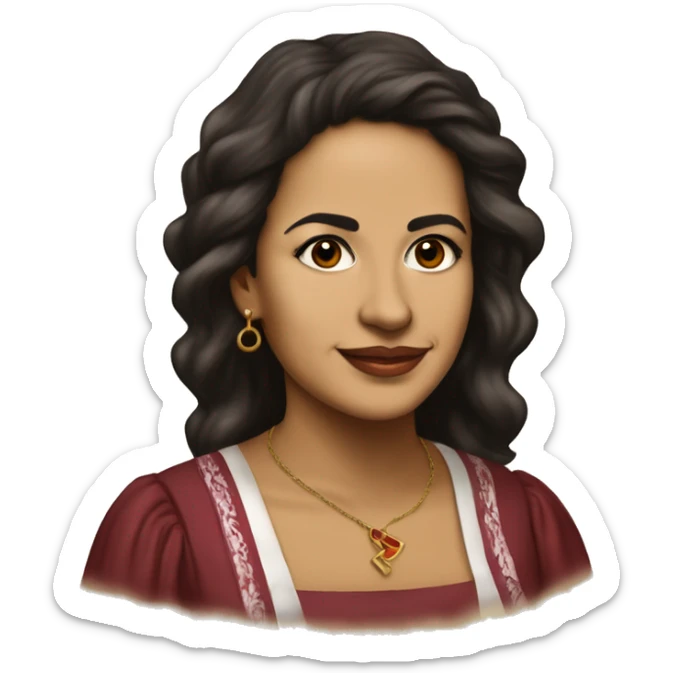 Julia Constancia de Burgos García was a Puerto Rican poet. As an advocate of Puerto Rican independence, she served  Puerto Rican Nationalist Party. young woman burgundy  sticker