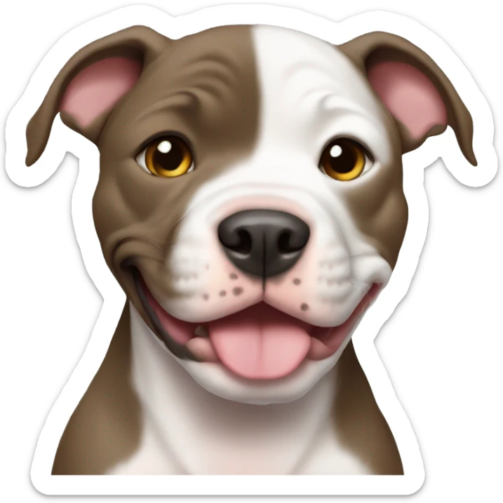 Pitbull puppy sticker