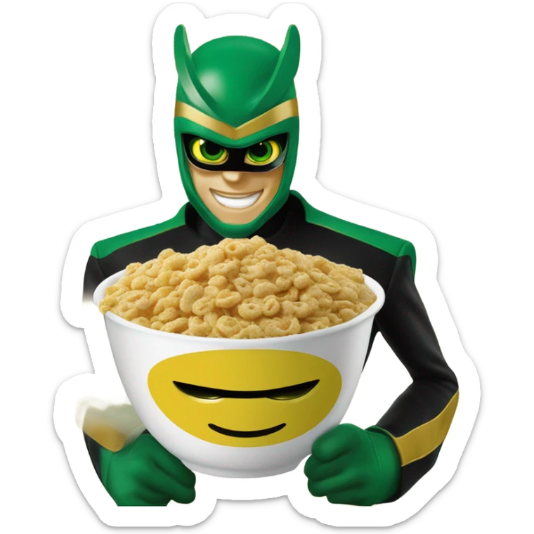 Green hornet cereal now for sale only $9.99 at McDonald’s!!! Budabahbahbah, I’m lovin it! sticker