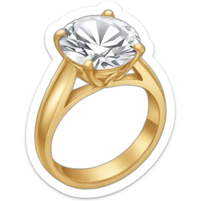 Engagement ring sticker