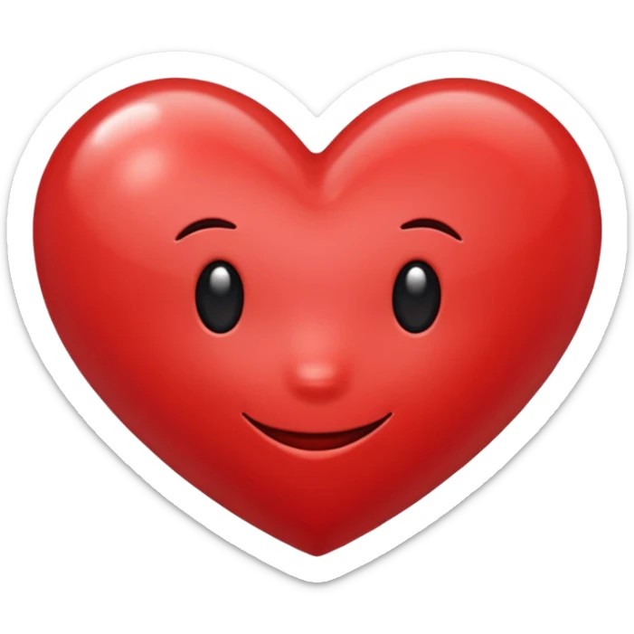 Happy heart sticker