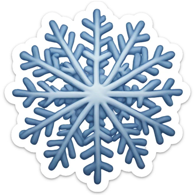 snowflake sticker