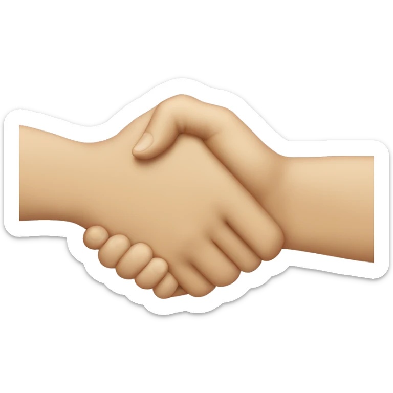hand shake sticker