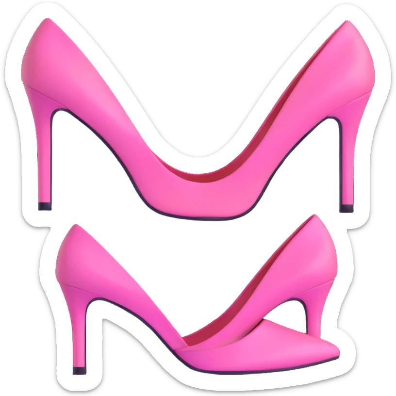 pink high heels sticker