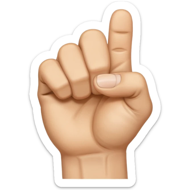Nah derken elini yumruk yapsın baş parmağını işaret ve orta parmağının arasına soksun sticker