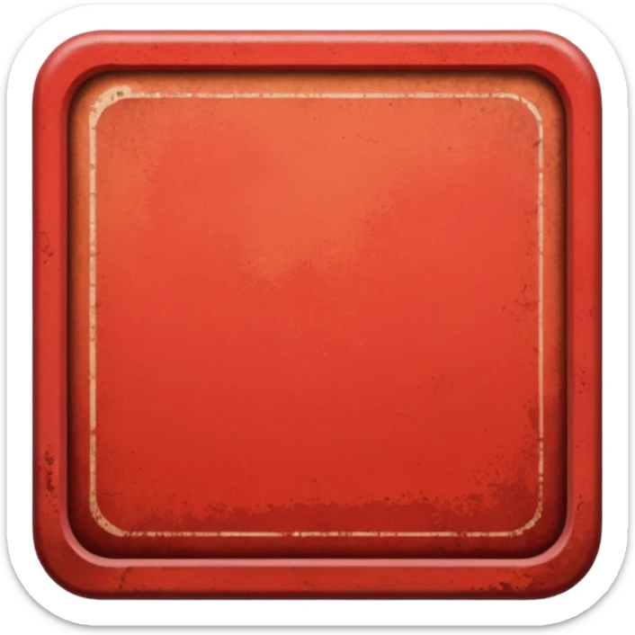 Como el de la izquierda arriba pero que tenga un borde rojo sencillo degradado  sticker