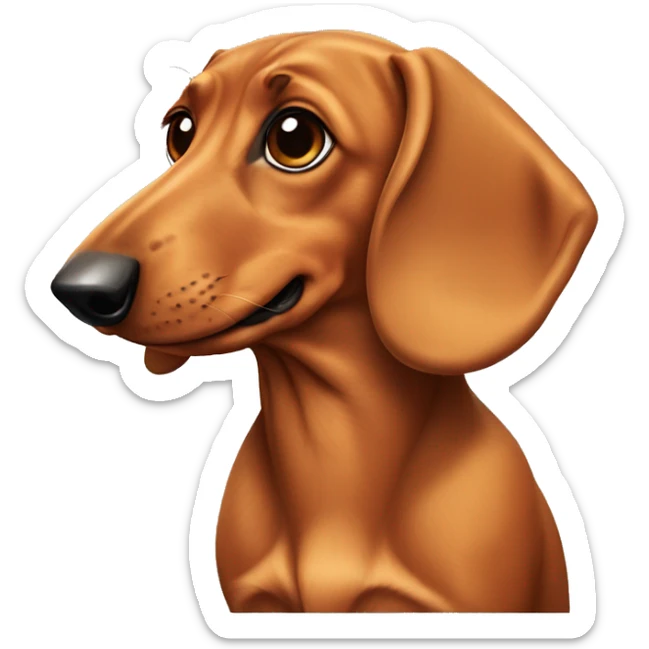 dachshund dog sticker