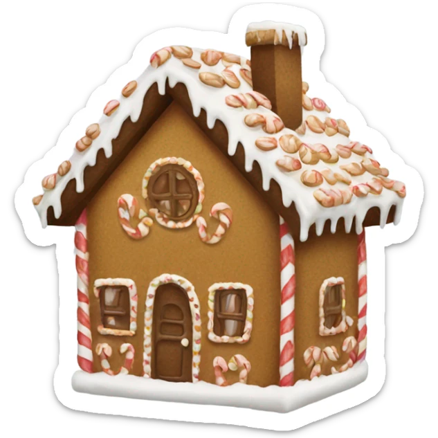 Gingerbread house sticker
