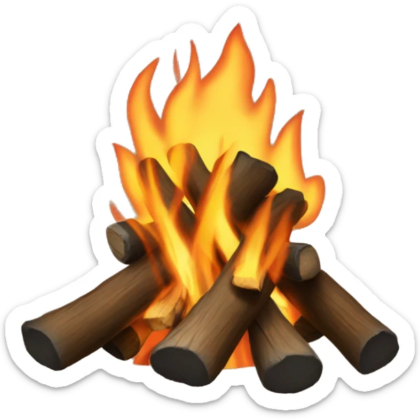 Campfire sticker