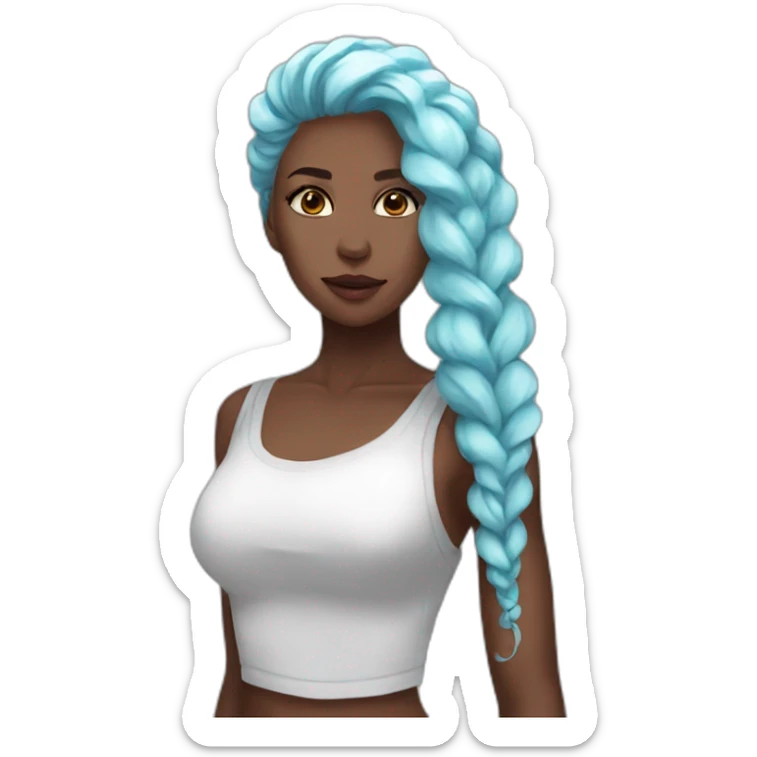 Ice Spice is an incredible artist with a unique style and a breathtaking scenic presence. She has a slender silhouette and a contagious energy that distinguishes her. She’s really great  sticker