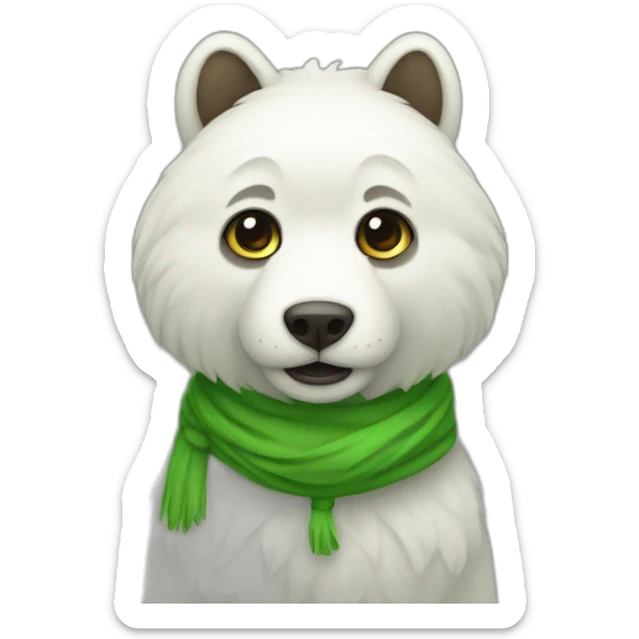 Green amur sticker