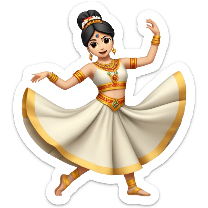 Cinematic Realistic Sirtaki Dance Pop Culture Emoji, showcasing energetic traditional dance movements rendered with dynamic, rhythmic lighting and expressive detail. sticker