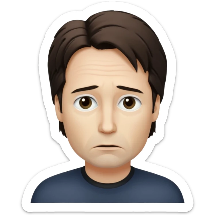 trust no one Mulder from the x-files looking very very worried sticker