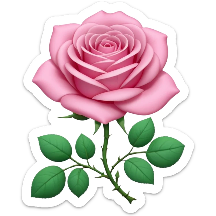 A 3D cartoon rose-pink women’s top with short sleeves, soft fabric texture, gentle lighting, isolated on plain background.negative: rose flower. sticker