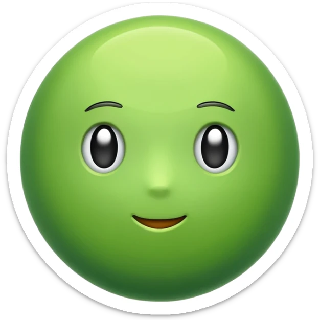 simple emoji of a cell sticker