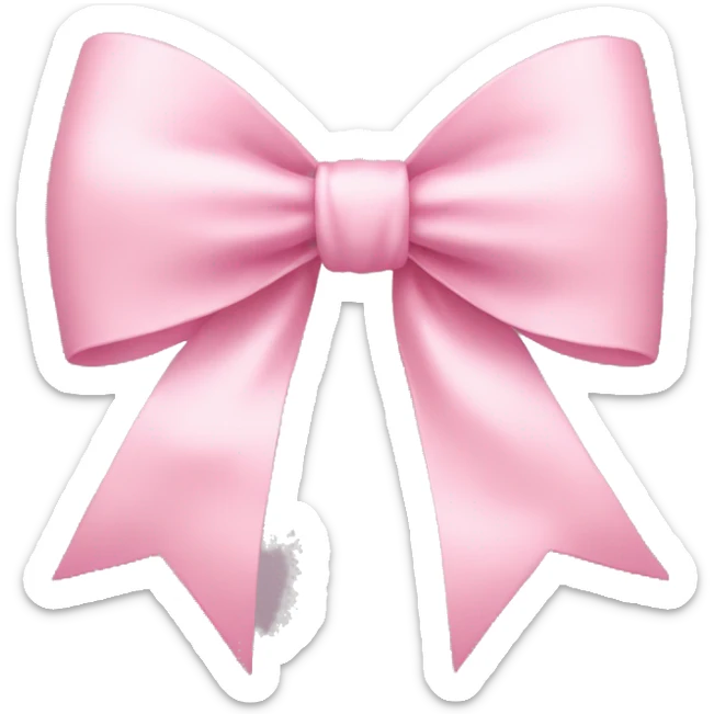 Pastel pink bow sticker