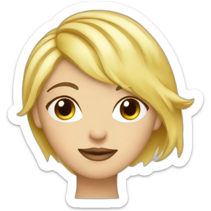 blond-hair-woman-and-blond-short-hair-man-kisses sticker