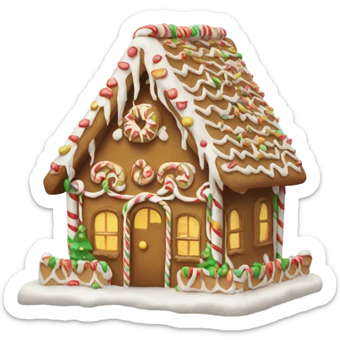 Gingerbread house sticker
