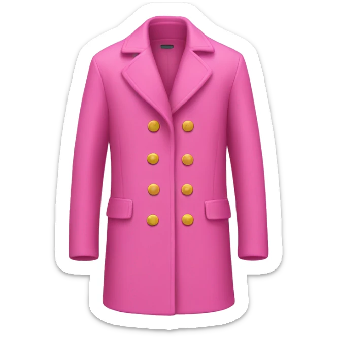 Pink coat  sticker