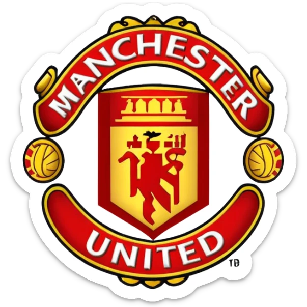 Create the emoji of Manchester united logo as emoji format for TikTok username sticker