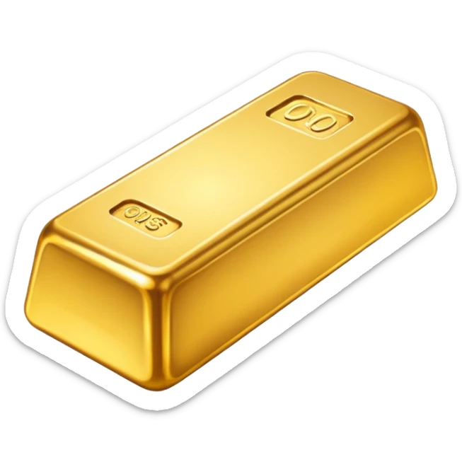 create a golden gold bar emoji  the most attractive any one or all of them ill choose it should be fully golden sticker