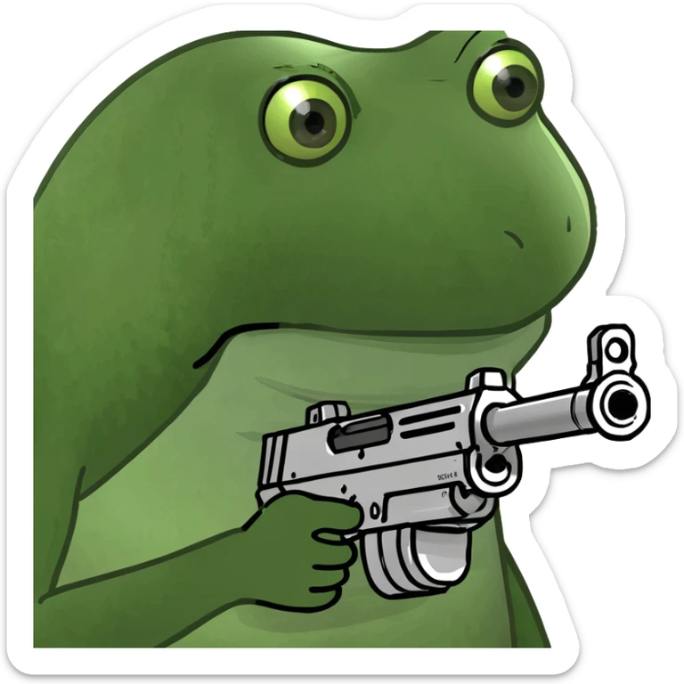 automated rifle  sticker