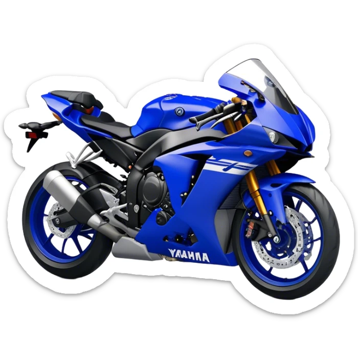 Yamaha YZF (Sportbike) - Yamaha YZF-R1 (Model Year: 2022) (Iconic colour: Blue) sticker