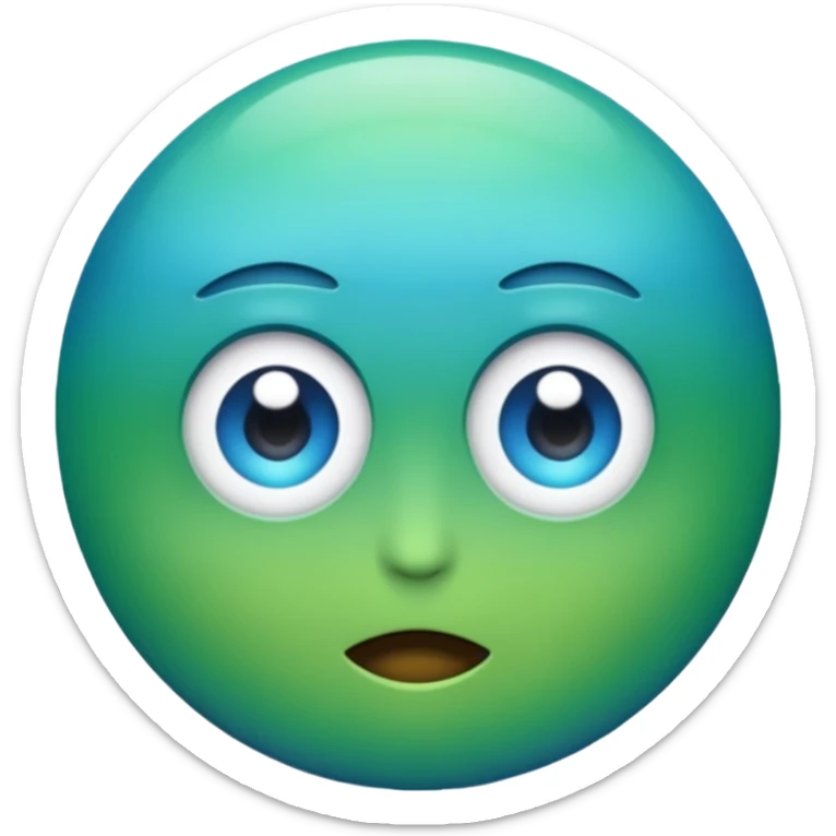 create me a discord success emoji in the form of a "W" with a blue to green gradient that is bold and eyecatching sticker