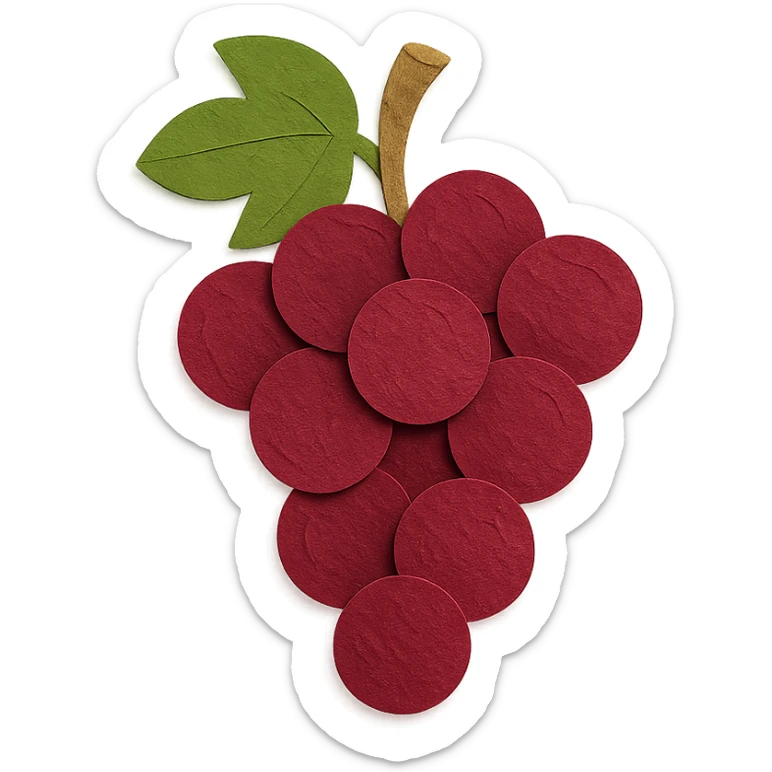 red grapes sticker
