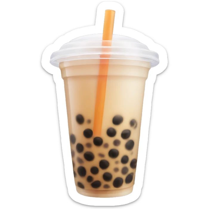 Bubble tea sticker