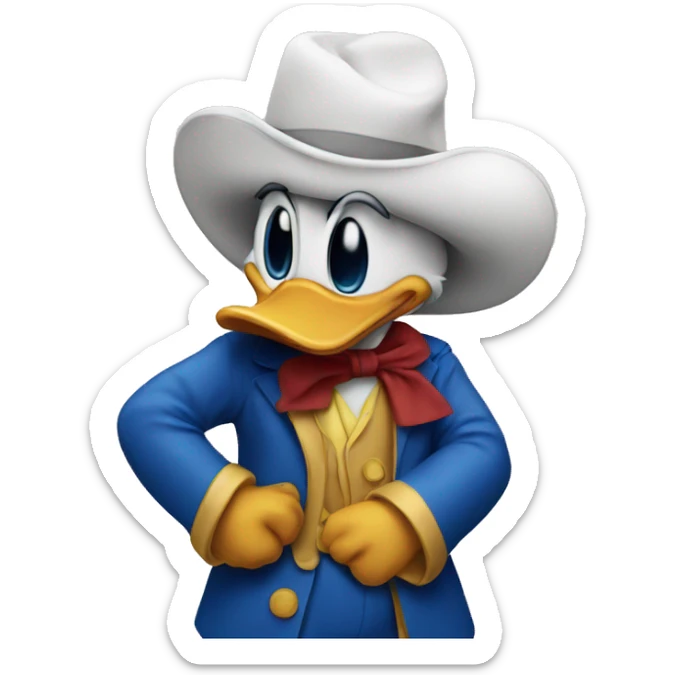 Donald duck sticker