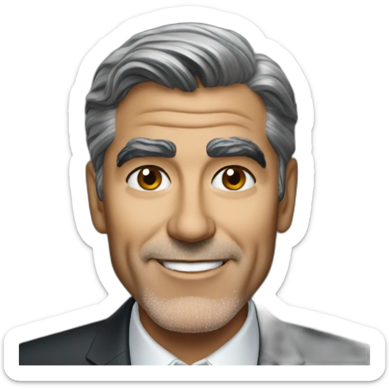 George clooney sticker