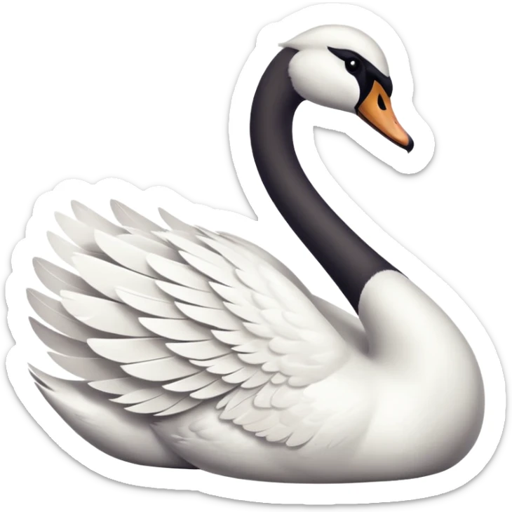 Swan sticker